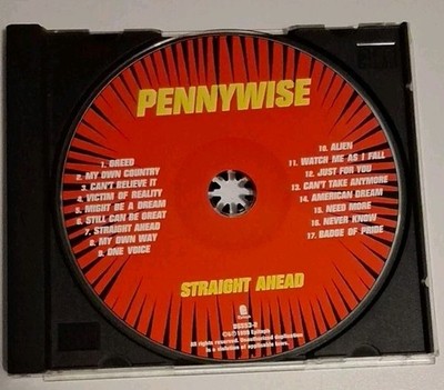 Straight Ahead by Pennywise (CD, 1999) Disc Only
