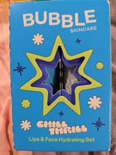 NEW BUBBLE SKIN CARE CHILL THRILL 2 PIECE HOLIDAY GIFT SET-LIP AND FACE HYDRATIN