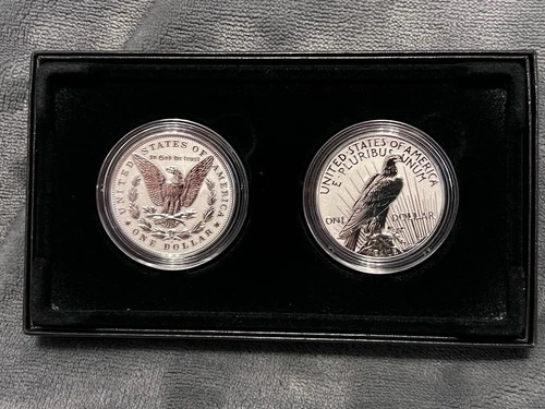2023 Morgan and Peace Dollar 2-Coin Reverse Proof Set