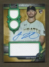 2024 Topps Triple Threads #RAR-TRIO Jared Triolo Rookie Auto Relics Gold #29/35