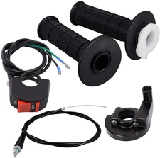 7/8" 22Mm Twist Throttle Accelerator Handle Grips and Cable 51" Set with ON/OFF 