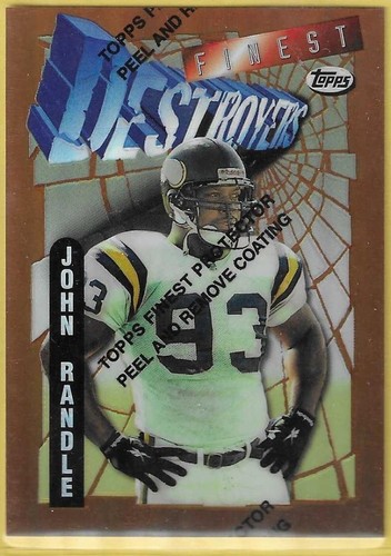 John Randle [Refractor] #284 1996 Topps Finest card