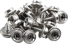 20 Sets Boat Canvas Snaps 3/8 Inch Snaps Fastener Screw Snaps Stainless Steel He
