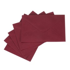 50 Pcs Invitation Envelopes, 6 x 4 Inch Card Envelopes for Wedding (Wine Red)