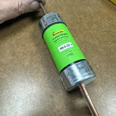 Bussman Fusetron FRN-R-200 TIME DELAY CLASS RK5 FUSE 200 Amp 250Vac 125Vdc
