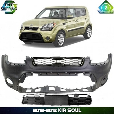 Front Bumper Cover & Grille Assembly Kit For 2012-2013 Kia Soul