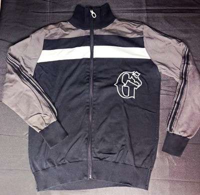 G-Star RAW Men's Full Zip Track Jacket Colorblock Black/Gray/White Size L