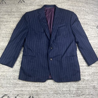 Brooks Brothers Golden Fleece Madison Full Canvas Wool Blazer Mens 48 Custom