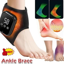 Electric Foot Ankle Massager Heating Vibration & Hot Compression Pain Relief
