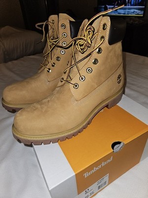 Timberland Men's Premium 6-Inch Waterproof Boot Wheat Nubuck 10061