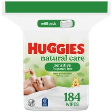 Natural Care Sensitive Baby Wipes, Unscented, Hypoallergenic, 99 Purified Wat...