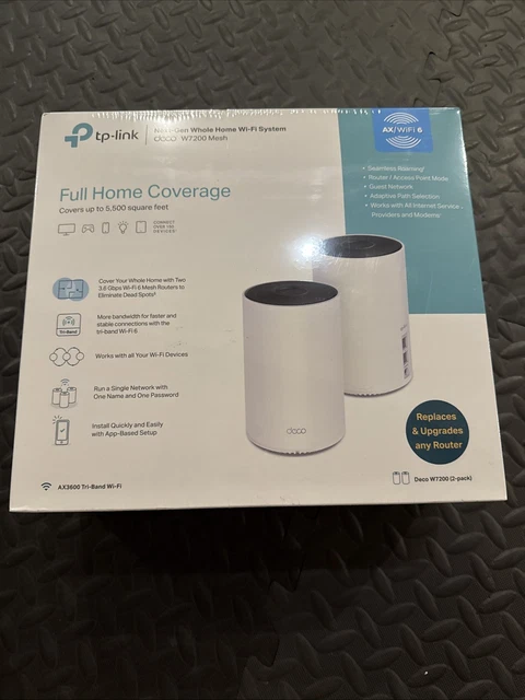 TP-LINK DECOW7200 3600 Mbps Wireless Router - White