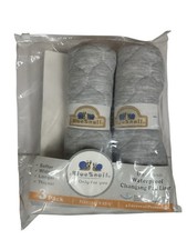 BlueSnail Bamboo Waterproof Quilted Baby Changing Pad Liners Set of 2 Gray