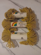 Risdon Dritz Antique Gold Virgin Wool Needlepoint Yarn 40 YD/Skein-Set Of 3