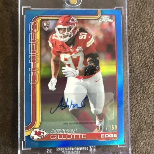 2025 Topps Chrome Ashton Gillotte Blue Refractor (RAW)