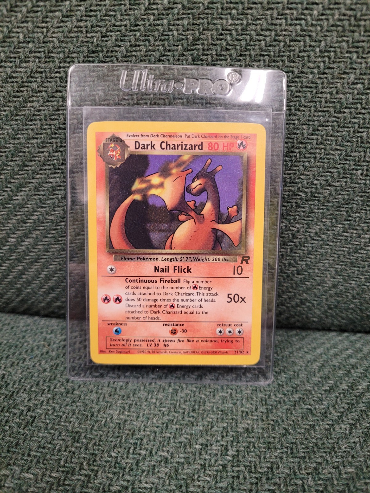 Dark Charizard 21/82 Team Rocket Unlimited Non Holo NM Pokemon Card