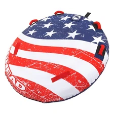 Airhead Stars and Stripes 1 Towable 1 Rider Tube for Boating and Water Sports...