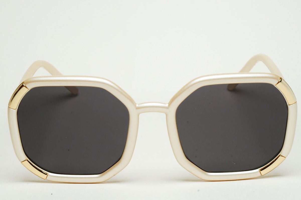 Prada Sunglasses 2020 Octagon Oversized Cream Beige PR20XS SPR 20X