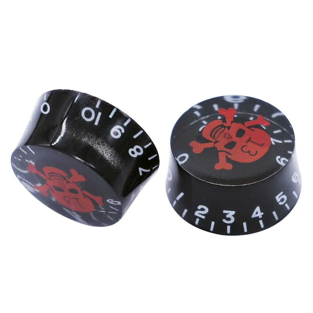 4pcs Skull Electric Guitar Knob Bass Top Hat Knobs Speed Volume Tone Knob AMP...