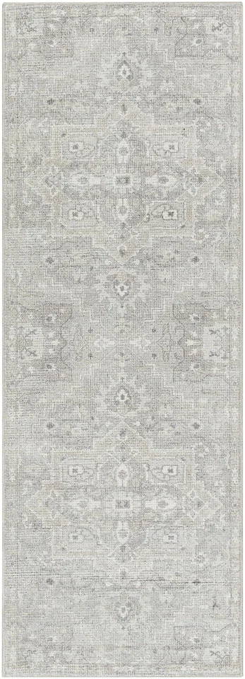 x Becki Owens Elle Medallion Runner Area Rug, 2'7" x 7'3", Light Grey - Image 3 of 4