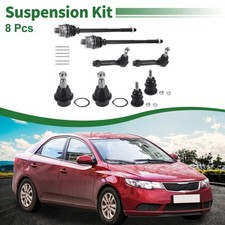 8pcs Front Suspension Kit Tie Rod End Ball Joint for Cadillac Escalade 2002-2006