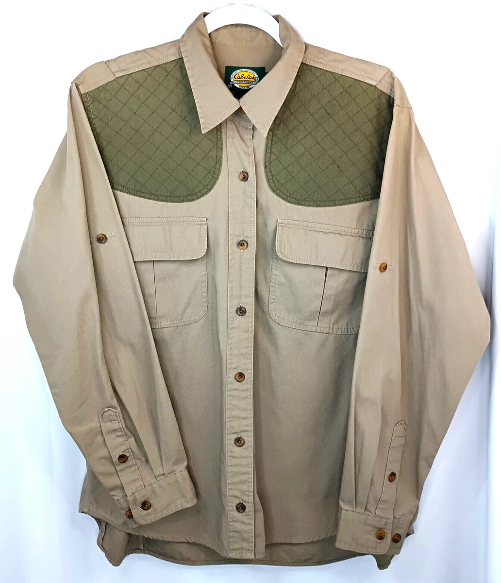 Chemise Thermique Cabela's Homme 4XLT – Beige – Couche De Base Chasse USA – Vintage