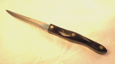 Vintage CUTCO # 1721 Trimmer Knife Serrated Edge 4-3/4" Blade Brown Handle