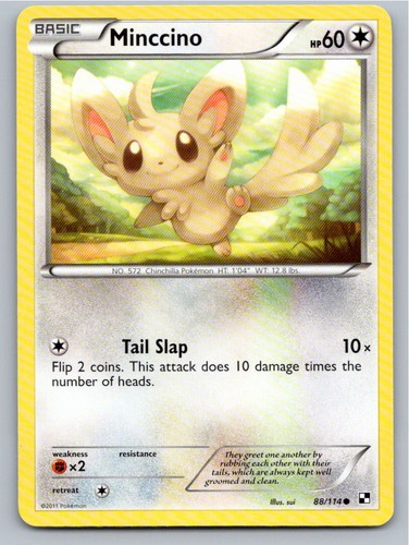 2011 POKEMON MINCCINO BLACK & WHITE 88/114 C NM A63800 FREE S&H