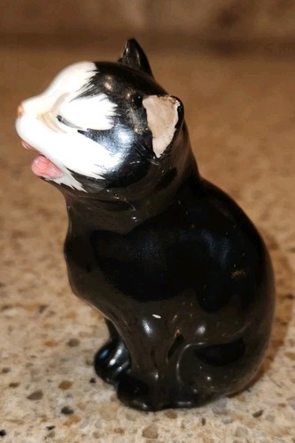 VINTAGE ROYAL DOULTON LÄCHELNDE SCHWARZE KATZE K 12 FIGUR HERGESTELLT IN ENGLAND 2 1/2" - Bild 2 von 6