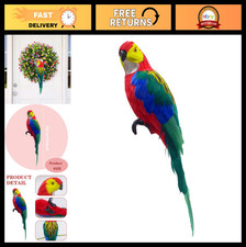 Large Artificial Parrot Feather Macaw - Colorful Bird Decoration for Home, Garde