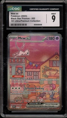 Pokemon Mew ex 151 Ultra-Premium Coll. Full Art Promo SVP EN 053 CGC 9 Mint