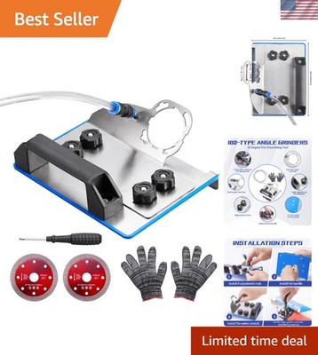 Durable Stainless Steel 45° Tile Chamfer Tool with Grinding Wheels & Accessories
