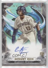 2023 Inception Base Rookie and Emerging Stars Aqua 7/75 Esteury Ruiz Auto 1o97