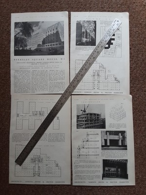 1938 Press Cutting Berkeley Square House Mayfair London Architektur 