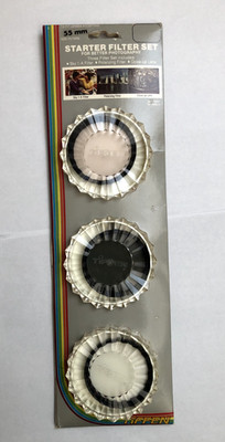 3 Tiffen Filters. 55mm Starter Filter Set: Sky 1-A, Polarizing, Close-up. NEW 