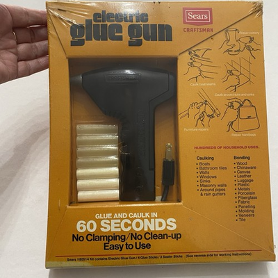 #ad Vintage Sears Craftsman Electric Glue Gun 80514 Made in USA NOS $12.68