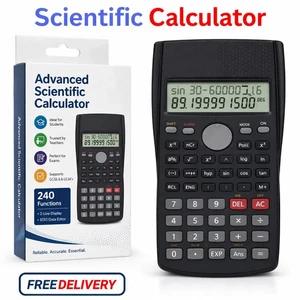 Calculatrice scientifique 240 Fonctions GCSE & A Examens de niveau École / bureau