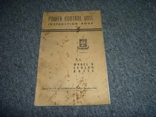 Le Tourneau Model B Power Units Owner Operator Instruction Manual