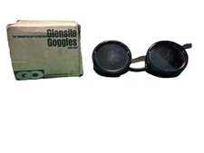 Glendale Optical Glensite Industrial Bakelite Goggles, New Old Stock
