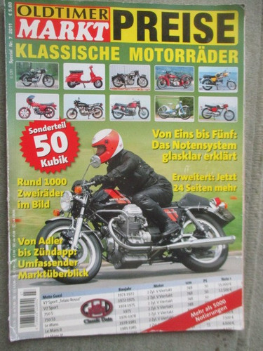 Oldtimer Markt Preise Klassische Motorräder 2011 +Adler,EMW,IFA,Opel,Puch,Maico