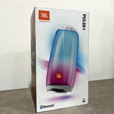 JBL Pulse 4 Waterproof Portable Bluetooth Speaker White LED Light Show