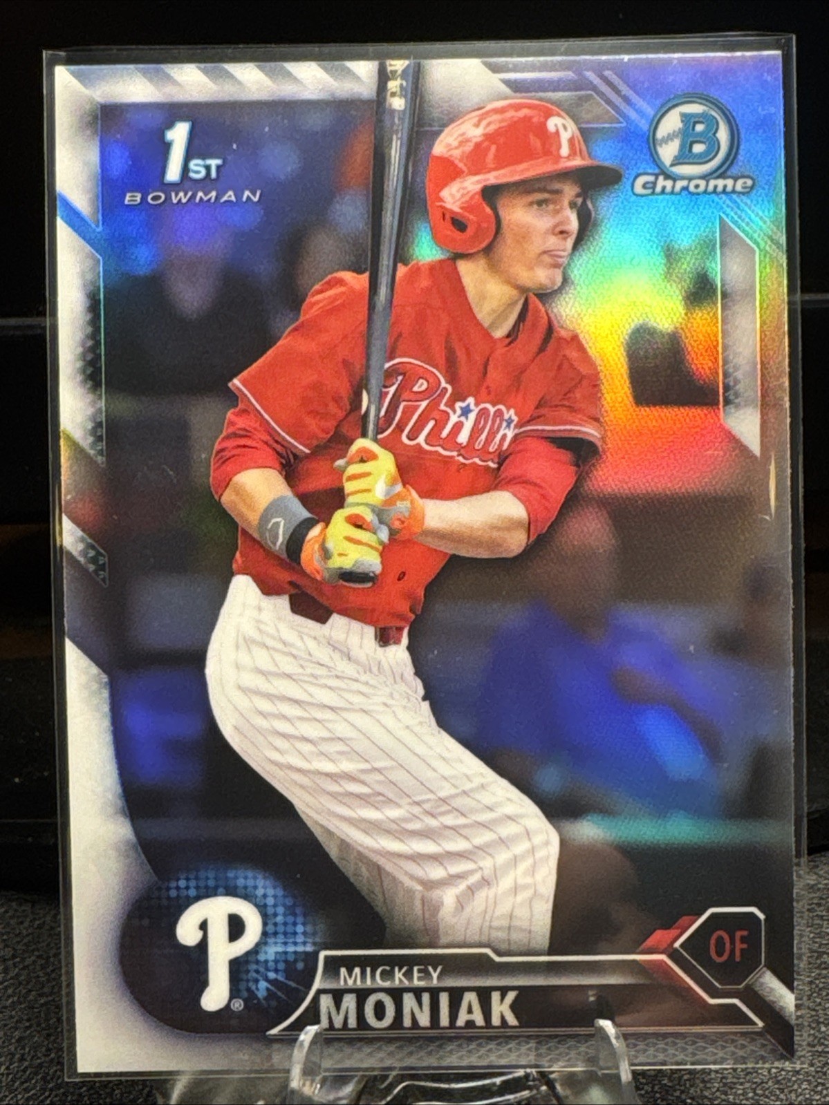 2016 BOWMAN DRAFT CHROME MICKEY MONIAK 1ST REFRACTOR #BDC-1