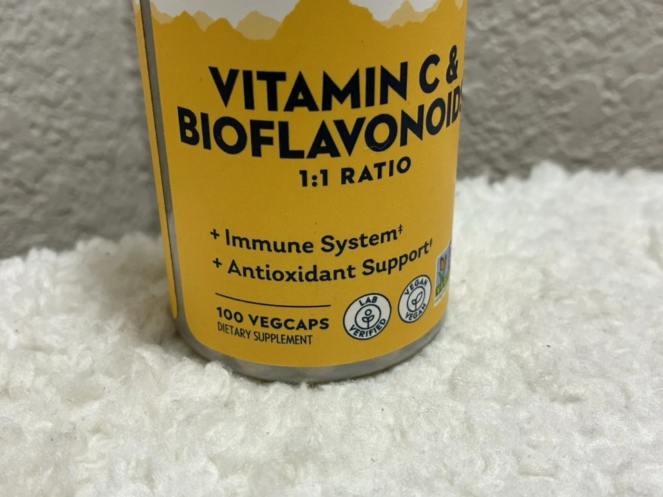 维生素 C 加生物黄烷类化合物 1:1 比例 100 粒 由 Solaray ~ 免疫系统 — 第 3/4 张图片