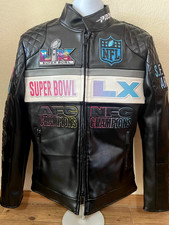 2026 NFL Super Bowl LX San Francisco Moto Leather Jacket Pro Standard Size XL