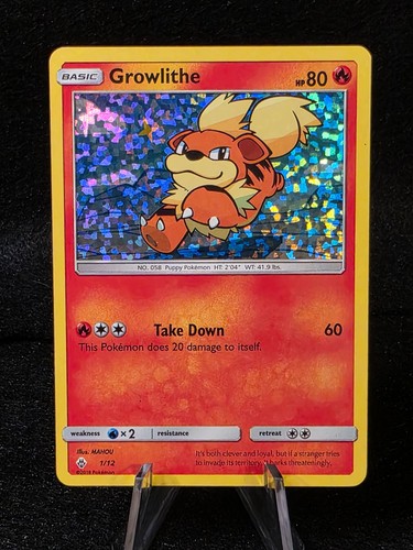 Growlithe #1/12 Pokemon McDonald's 2018 Holo MP