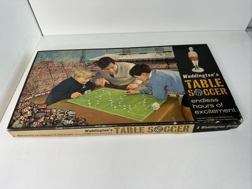 Vintage Table Soccer Board Game Waddingtons Football Strategy 1965 Rare - Picture 7 of 10