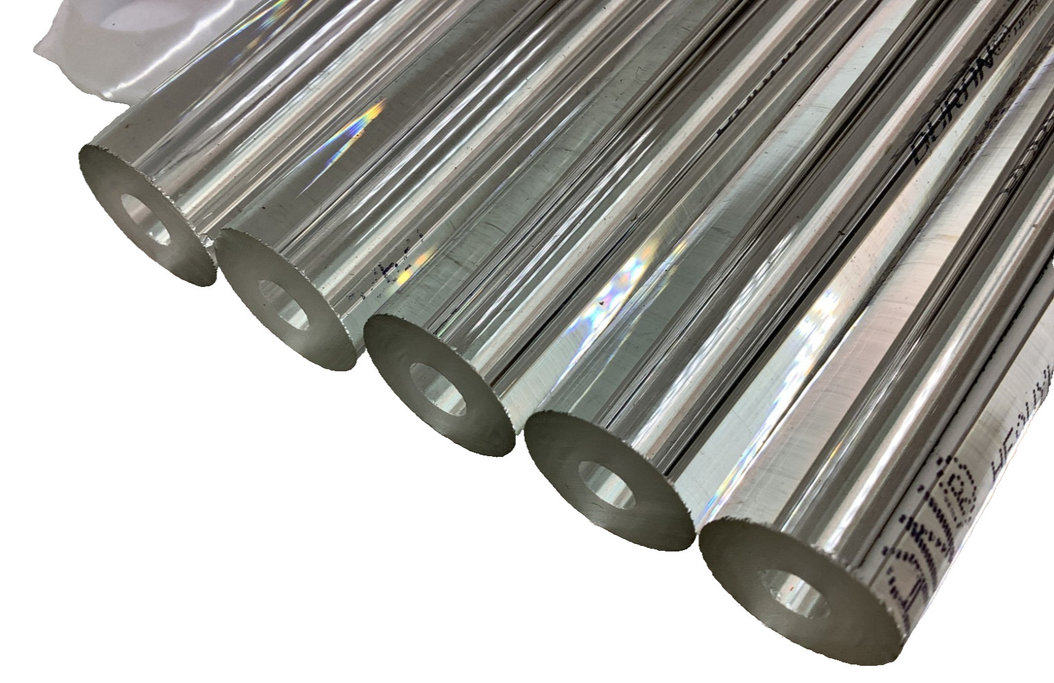 5 X DURAN Heavywall Gauge Glass Tubes - 6" Length x 5/8" OD w Gasket Kits