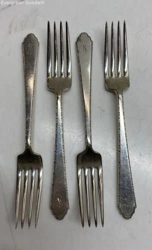 (G) Lunt William and Mary Sterling Silver Forks