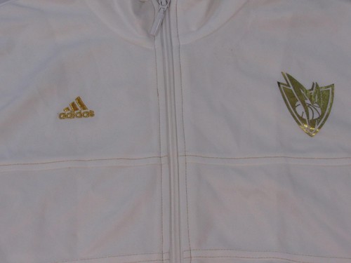 New(Minor Flaw) Dallas Mavericks Womens Size M Medium White Adidas Zip-Up Jacket - Picture 2 of 5