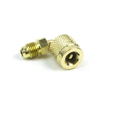 Yellow Jacket 19201 1/4" Female Quick Coupler 90 ° X 1/4" Male Flare